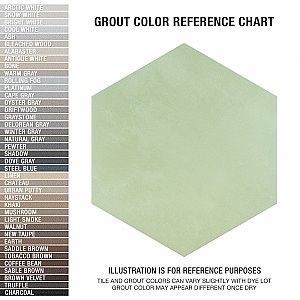 Horizon Hex Verde 7-3/4" x 9" Porcelain Floor & Wall Tile - Per Case of 24 - 8.88 Sq. Ft