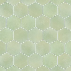 Horizon Hex Verde 7-3/4" x 9" Porcelain Floor & Wall Tile - Per Case of 24 - 8.88 Sq. Ft