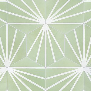 Horizon Dusk Hex Verde 7-3/4" x 9" Porcelain Floor & Wall Tile - 24 Tiles Per Case - 8.88 Sq. Ft.