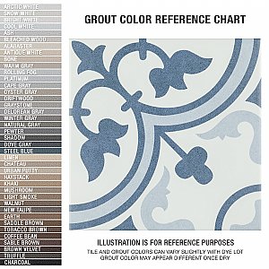 Arte Crystal 9-3/4" x 9-3/4" Porcelain Tile - Per Case of 16 Tile - 10.84 Sq. Ft. Per Case
