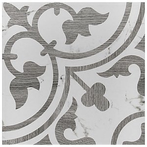 Arte Loire Silver 9-3/4" x 9-3/4" Porcelain Tile - Per Case of 16 Tile - 10.88 Sq. Ft. Per Case