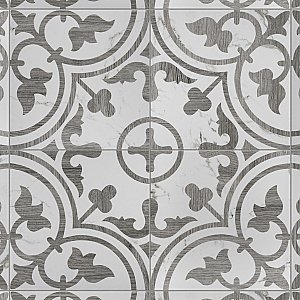Arte Loire Silver 9-3/4" x 9-3/4" Porcelain Tile - Per Case of 16 Tile - 10.88 Sq. Ft. Per Case