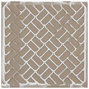 Arte Loire Silver 9-3/4" x 9-3/4" Porcelain Tile - Per Case of 16 Tile - 10.88 Sq. Ft. Per Case