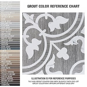 Llama Arte Loire Verso Silver Smoke 9-3/4" x 9-3/4" Porcelain Floor & Wall Tile - Per Case of 16 - 10.88 Sq. Ft.