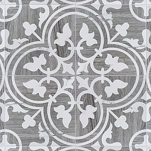 Llama Arte Loire Verso Silver Smoke 9-3/4" x 9-3/4" Porcelain Floor & Wall Tile - Per Case of 16 - 10.88 Sq. Ft.