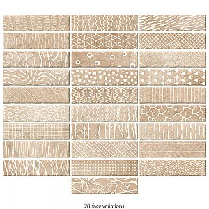 Aspdin Brick Essence Cotto 2-3/8" x 9-3/4" Porcelain Floor and Wall Tile - 34 Tiles Per Case - 5.78 Square Feet