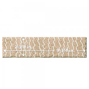 Aspdin Brick Essence Cotto 2-3/8" x 9-3/4" Porcelain Floor and Wall Tile - 34 Tiles Per Case - 5.78 Square Feet