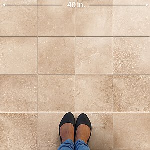 Aspdin Cotto 9-3/4" x 9-3/4" Porcelain Floor and Wall Tile - 16 Tiles Per Case - 10.88 Square Feet