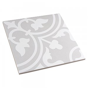 Arte Soft Grey 9-3/4" x 9-3/4" Porcelain Floor & Wall Tile - 16 Tiles Per Case - 10.88 Sq. Ft.