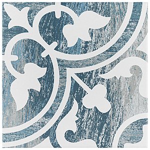 Cassis Arte Blue Day 9-3/4" x 9-3/4" Porcelain Tile - Per Case of 16 Tile - 10.88 Sq. Ft. Per Case