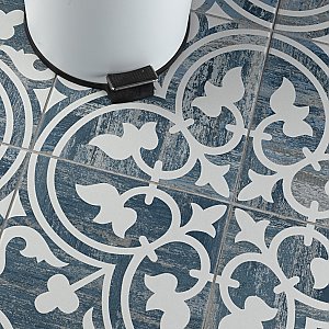 Cassis Arte Blue Day 9-3/4" x 9-3/4" Porcelain Tile - Per Case of 16 Tile - 10.88 Sq. Ft. Per Case