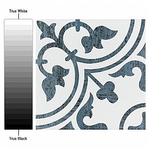 Cassis Arte Black 9-3/4" x 9-3/4" Porcelain Tile - Per Case of 16 Tile - 10.88 Sq. Ft. Per Case