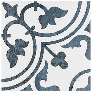 Cassis Arte Black 9-3/4" x 9-3/4" Porcelain Tile - Per Case of 16 Tile - 10.88 Sq. Ft. Per Case