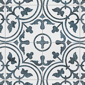 Cassis Arte Black 9-3/4" x 9-3/4" Porcelain Tile - Per Case of 16 Tile - 10.88 Sq. Ft. Per Case