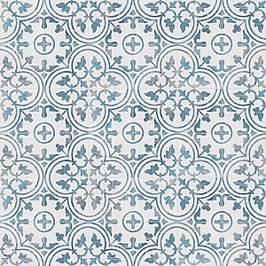 Cassis Arte Blue 9-3/4" x 9-3/4" Porcelain Tile - Per Case of 16 Tile - 10.88 Sq. Ft. Per Case