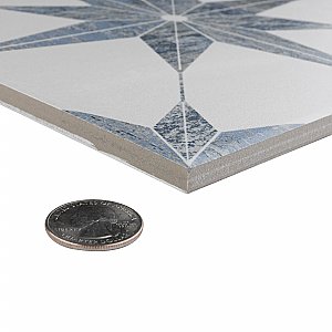 Cassis Stella Blue 9-3/4" x 9-3/4" Porcelain Tile - Per Case of 16 - 11.11 Square Feet