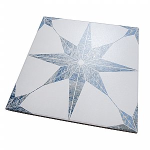 Cassis Stella Blue 9-3/4" x 9-3/4" Porcelain Tile - Per Case of 16 - 11.11 Square Feet