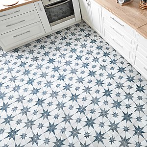 Cassis Stella Blue 9-3/4" x 9-3/4" Porcelain Tile - Per Case of 16 - 11.11 Square Feet