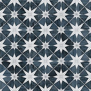 Cassis Stella Black Night 9-3/4" x 9-3/4" Porcelain Tile - Per Case of 16 - 11.11 Square Feet
