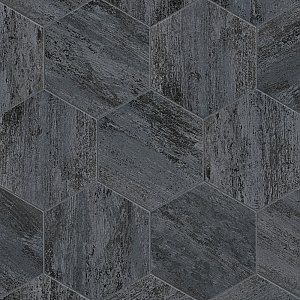 Cassis Hex Black 8-5/8" x 9-7/8" Porcelain Floor & Wall Tile - Per Case of 25 - 11.50 Sq. Ft.