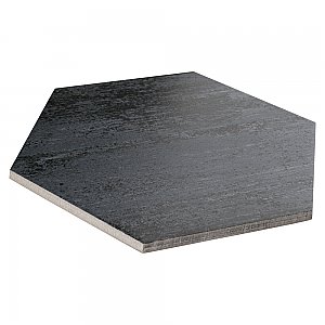 Cassis Hex Black 8-5/8" x 9-7/8" Porcelain Floor & Wall Tile - Per Case of 25 - 11.50 Sq. Ft.