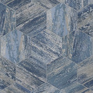 Cassis Hex Blue 8-5/8" x 9-7/8" Porcelain Floor & Wall Tile - Per Case of 25 - 11.50 Sq. Ft.