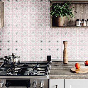 Daria Rose 9-3/4" x 9-3/4"  Porcelain Floor & Wall Tile - 16 Tiles Per Case - 10.88 Sq. Ft.