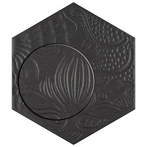 Gaudi Black Hex Ducados 8-5/8" x 9-7/8" Porcelain Tile - Per Case of 25 Tile - 11.41 Sq. Ft. Per Case
