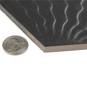 Gaudi Black Hex Ducados 8-5/8" x 9-7/8" Porcelain Tile - Per Case of 25 Tile - 11.41 Sq. Ft. Per Case