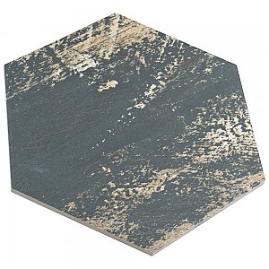 Gaugin Hex Catan Shadow 8-5/8" x 9-7/8" Porcelain Floor & Wall Tile - 25 Tiles Per Case - 11.5 Sq. Ft.
