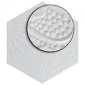 Gaudi Lux White Hex Ducados 8-5/8" x 9-7/8" Porcelain Tile - Per Case of 25 Tile - 11.41 Sq. Ft. Per Case