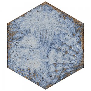Gaudi React Hex Marina 8-5/8" x 9-7/8" Porcelain Tile - Per Case of 25 Tile - 11.41 Sq. Ft. Per Case