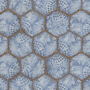 Gaudi React Hex Marina 8-5/8" x 9-7/8" Porcelain Tile - Per Case of 25 Tile - 11.41 Sq. Ft. Per Case