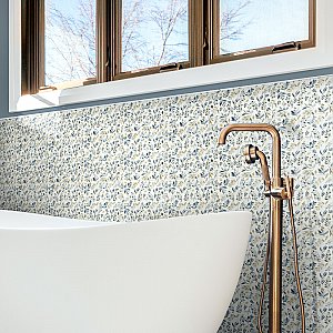 Garden Evergreen 9-3/4" x 9-3/4" Porcelain Floor & Wall Tile - 16 Tiles Per Case - 10.88 Square Feet