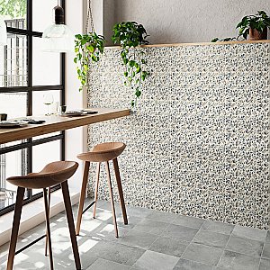 Garden Evergreen 9-3/4" x 9-3/4" Porcelain Floor & Wall Tile - 16 Tiles Per Case - 10.88 Square Feet