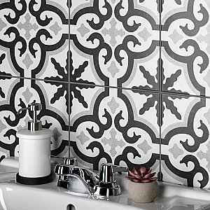 Jaen 9-3/4" x 9-3/4" Porcelain Floor & Wall Tile - 16 Tiles Per Case - 10.88 Sq. Ft.