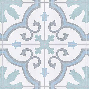 Lacour Aqua Porcelain Tile - 9-3/4" x 9-3/4" - Sold Per Case of 16 - 10.88 Sq Ft Per Case