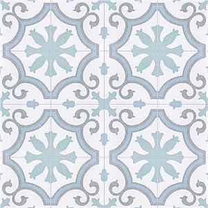 Lacour Aqua Porcelain Tile - 9-3/4" x 9-3/4" - Sold Per Case of 16 - 10.88 Sq Ft Per Case