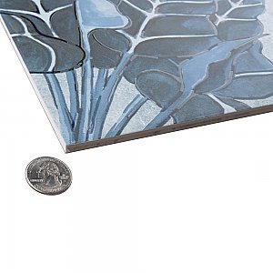 Nusa Botanic Sapphire 9-3/4" x 9-3/4" Porcelain Floor & Wall Tile - 16 Tiles Per Case - 10.88 Sq. Ft.