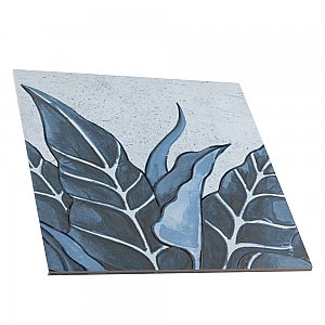 Nusa Botanic Sapphire 9-3/4" x 9-3/4" Porcelain Floor & Wall Tile - 16 Tiles Per Case - 10.88 Sq. Ft.