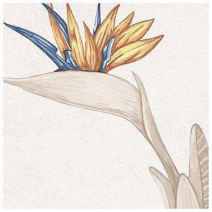 Nusa Botanic Taupe 9-3/4" x 9-3/4" Porcelain Floor & Wall Tile - 16 Tiles Per Case - 10.88 Sq. Ft.