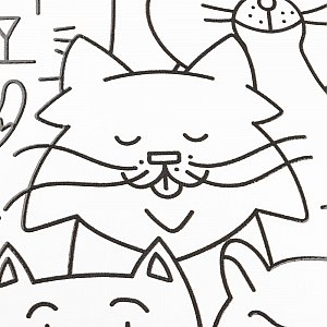 Oh My Cat 9-3/4" x 9-3/4" Porcelain Floor/Wall Tile - 16 Tiles Per Case - 10.88 Sq. Ft.