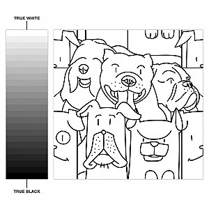 Oh My Dog 9-3/4" x  9-3/4" Porcelain Floor/Wall Tile - 16 Tiles Per Case - 10.88 Sq. Ft.