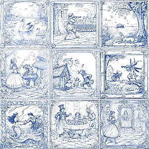 Once Upon A Tile 9-3/4"x9-3/4" Porcelain F/W Tile - 10.88 Sq Ft per Case