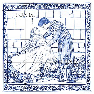 Once Upon A Tile 9-3/4"x9-3/4" Porcelain F/W Tile - 10.88 Sq Ft per Case