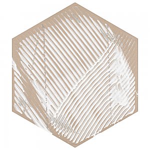 Textile Basic Hex Red 8-5/8" x 9-7/8" Porcelain Tile - Sold Per Case of 25 - 11.56 Square Feet