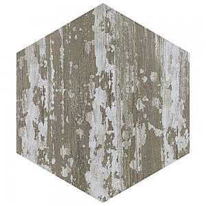 Suomi Hex Grey 8-5/8" x 9-7/8" Porcelain Floor & Wall Tile -25 Tiles Per Case - 11.5 Sq. Ft.