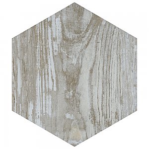 Suomi Hex Grey 8-5/8" x 9-7/8" Porcelain Floor & Wall Tile -25 Tiles Per Case - 11.5 Sq. Ft.