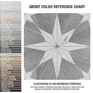 Llama Stella Loire Verso Silver Smoke 9-3/4" x 9-3/4" Porcelain Floor & Wall Tile - Per Case of 16 - 10.88 Sq. Ft.