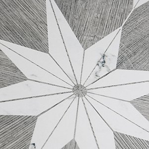 Llama Stella Loire Verso Silver Smoke 9-3/4" x 9-3/4" Porcelain Floor & Wall Tile - Per Case of 16 - 10.88 Sq. Ft.